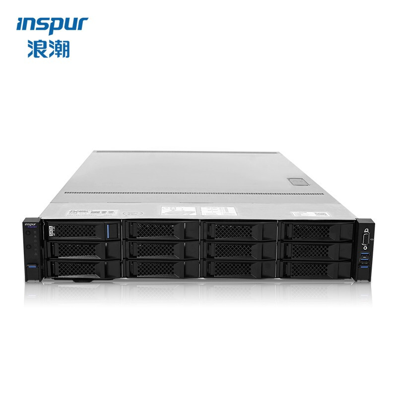 浪潮NF5280M5 机架式服务器:至强金牌6254*2/32G*16/1.92T SATA SSD*4/2G缓存阵列卡/800W双电/导轨K